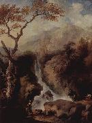 Christian Wilhelm Ernst Dietrich Wasserfalle in der Umgebung Roms Germany oil painting artist